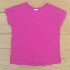 Girls capped sleeve shirt